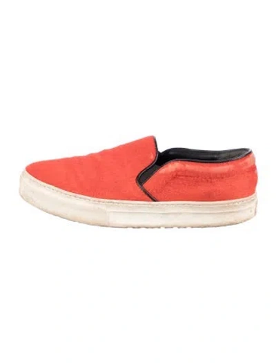 Pre-owned Celine Ponyhair In Orange
