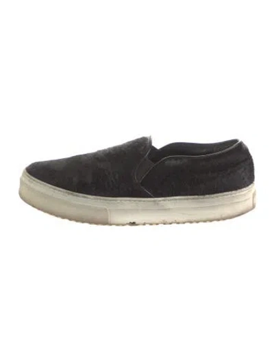 Pre-owned Celine Ponyhair Sneakers In Black