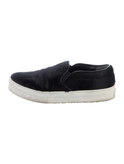 Pre-owned Celine Ponyhair Sneakers In Black
