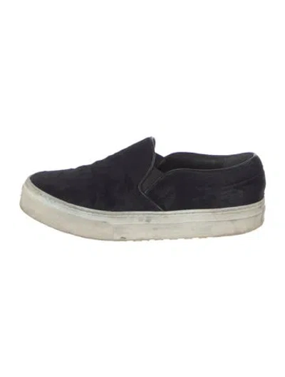 Pre-owned Celine Ponyhair Sneakers In Blue
