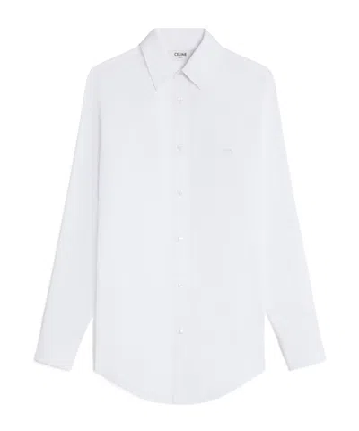 Celine Poplin Shirt In White