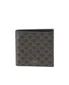 Celine Presbyopia Logo Double-folded Wallet In Black