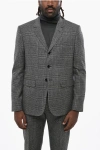Celine Prince Of Wales Wool Mods 3-button Blazer In Multi