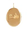 Celine Printed Detachable Pendant Necklace In Yellow