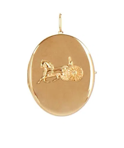 Celine Printed Detachable Pendant Necklace In Yellow