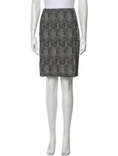 Pre-owned Celine Printed Knee-length Skirt In Black