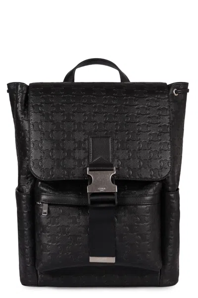 Celine Printed Leather Backpack In Pattern