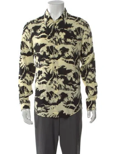 Pre-owned Celine Printed Long Sleeve Shirt In Neutral
