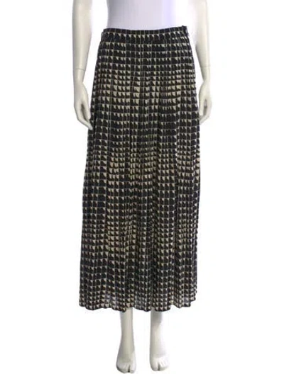 Pre-owned Celine Printed Midi Length Skirt In Black