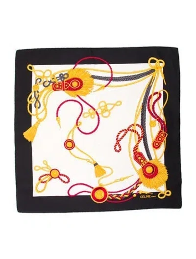 Pre-owned Celine Printed Scarf