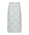 Celine Printed Skirt In White