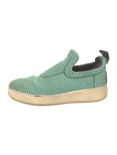 Pre-owned Celine Printed Sneakers In Green