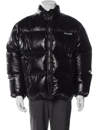 Pre-owned Celine Puffer Coat In Black