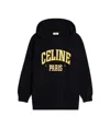 Celine Pull Rope Hooded Sweater In Black