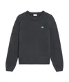 Celine Pullover Wool Cashmere Sweater In Anthracite Color