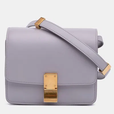 Pre-owned Celine Purple Small Calfskin Classic Box