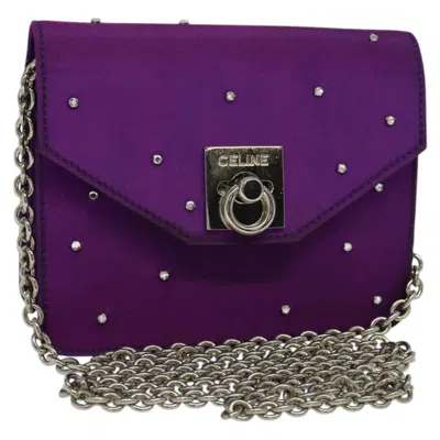 Pre-owned Celine Céline Purple Synthetic Shoulder Bag ()