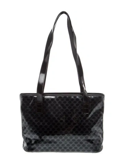 Pre-owned Celine Pvc Shoulder Bag Vintage In Black