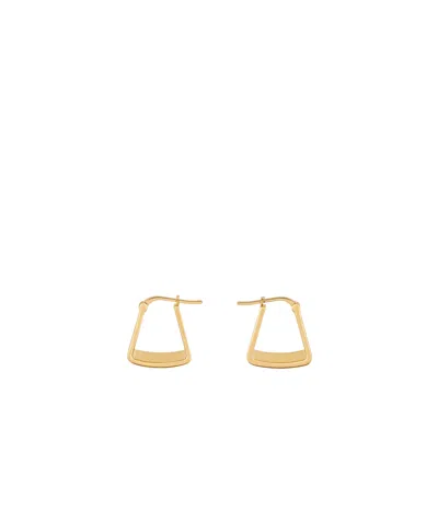 Celine Pyramid Earrings In Yellow