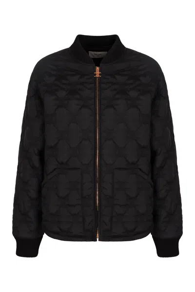 Celine Quilted Nylon Bomber Jacket