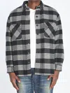 Celine Men Quilted Overshirt In Blue