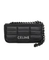 Celine Quilted Shoulder Bag In Black