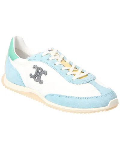 Celine Racer Nylon & Suede Sneaker In Multi
