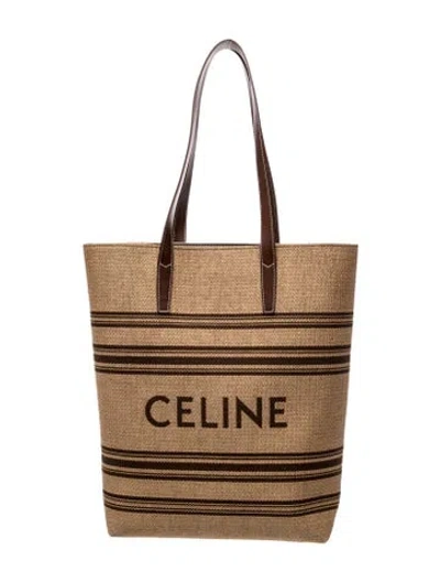 Pre-owned Celine Raffia Tote 2024 In Brown