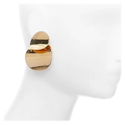 Pre-owned Celine Rare Old  Phoebe Philo Mirrored Petal Statement Pin Earrings Pair In Multi
