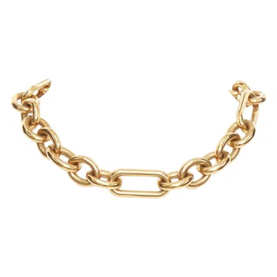 Pre-owned Celine Rare Old  Phoebe Philo Runway Gold-tone Mixed Chunky Loop Chain Necklace In Multi