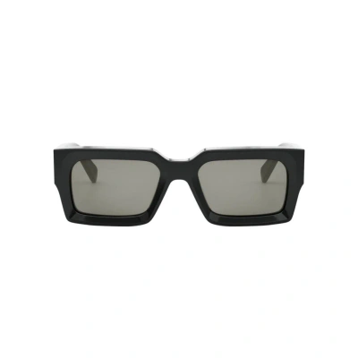 Celine Men's 3-dot Acetate Rectangle Sunglasses In Shiny Black / Sm