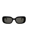 Celine Bold 3 Dots 51mm Rectangular Sunglasses In 01a
