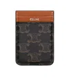 Celine Rectangular Card Holder In Black
