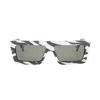 Celine Monochroms 57mm Rectangular Sunglasses In 04a