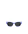 Celine Rectangular-frame Sunglasses In Purple