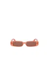 Celine Rectangular Sunglasses In Metallic