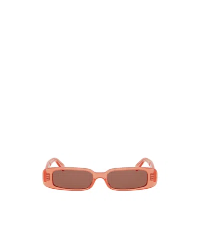 Celine Rectangular Sunglasses In Metallic