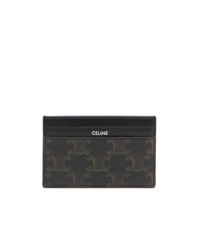 Celine Rectangular Wallet In Black