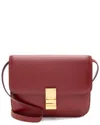Celine Red Calfskin Classic Medium Box Bag (authentic Pre-loved)