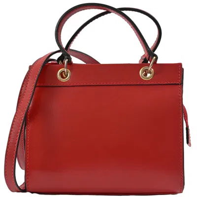 Pre-owned Celine Red Color Leather Handbag Shoulder Bag ()
