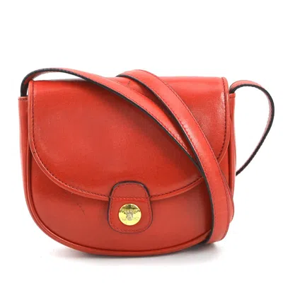 Pre-owned Celine Red Color Leather Shoulder Bag ()