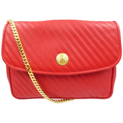 Pre-owned Celine Red Color Leather Shoulder Bag ()