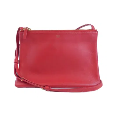 Pre-owned Celine Red Color Leather Shoulder Bag ()