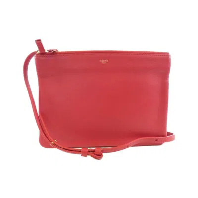 Pre-owned Celine Red Color Leather Shoulder Bag ()