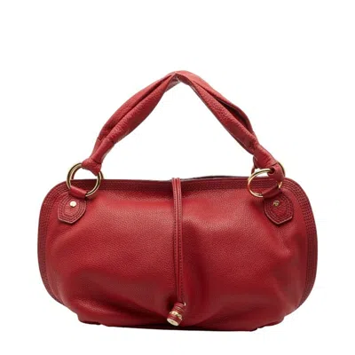 Pre-owned Celine Red Color Leather Shoulder Bag ()