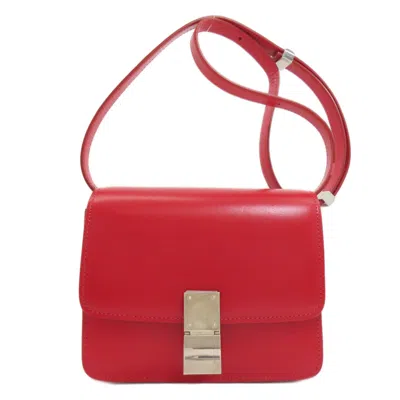 Pre-owned Celine Red Color Leather Shoulder Bag ()