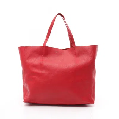 Pre-owned Celine Red Color Leather Tote Bag ()