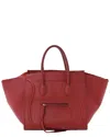 Celine Red Drummed Leather Phantom Luggage (authentic Pre-loved)