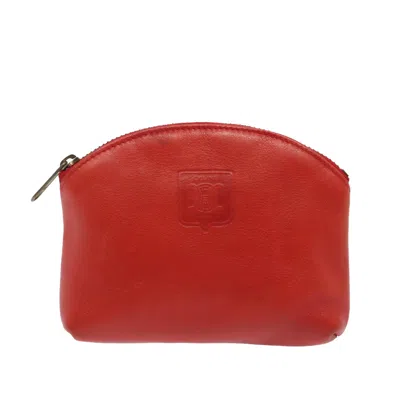 Pre-owned Celine Céline Red Leather Clutch Bag ()