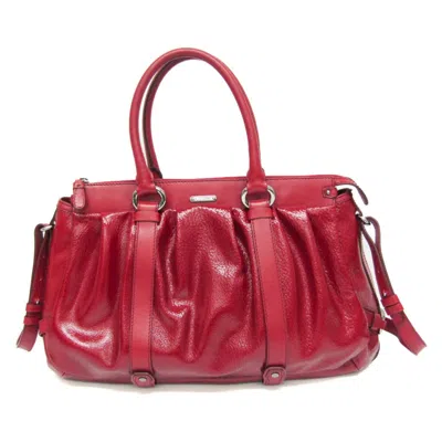 Pre-owned Celine Céline Red Leather Shoulder Bag ()